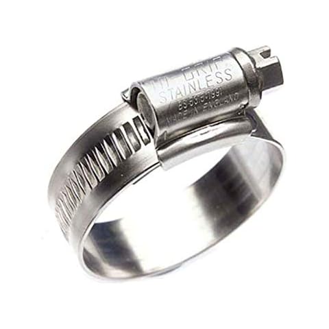 JCS® Hi-Grip Stainless Steel hose clamps clips- Marine grade, 14-22mm x4 Cover