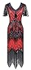 Women 1920s Gatsby Vintage Sequin Flapper Fringe P... #2