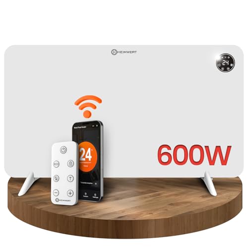 HEIMWERT Infrarot Wandheizung 600W - Sofort Wohlfühlwärme - Senkt Heizkosten enorm...