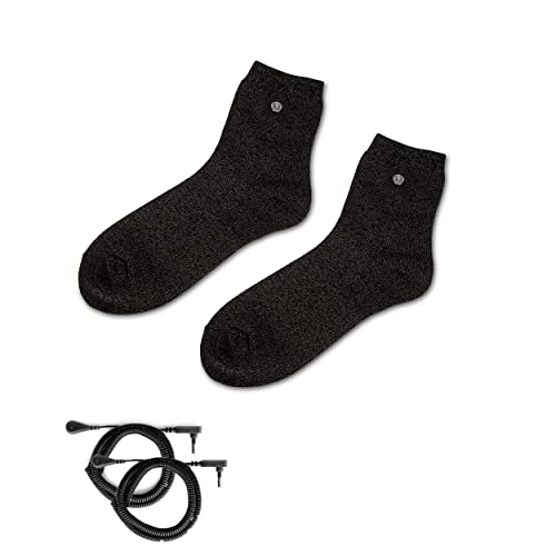 Grounding Socks Conductive Silver Fiber Earthing Socks One Size Fits Most Earth Connected Sock