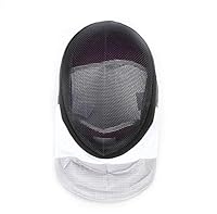 LEONARK Fechten Folienmaske Fechten Helm CE 350N National Grade Masque - Schutzgerät für Fechten (Detachable Black, XS)