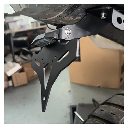 Support Plaque D'immatriculation Arrière Moto Queue Bien Rangée Noir pour CFMOTO MT 450
