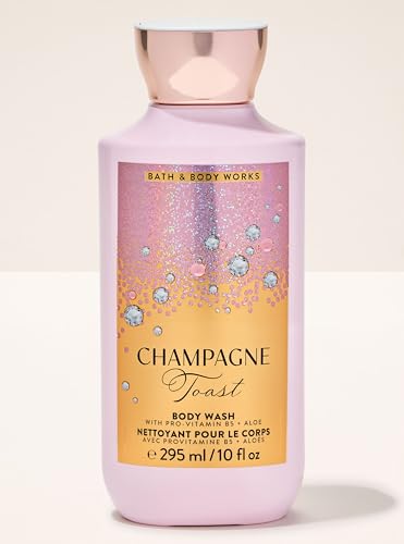 Image of Bath & Body Works Champagne Toast Combo Set | Body Wash, Body Lotion & Fine Fragrance Mist | Daily Body Care Routine for Women | 3 Piece Set