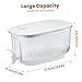 Fridge Drink Dispenser, 4 L Clear Beverage Dispenser with Faucet & Filter, Bottom Inclined Cold Brew Maker for Bar, Home, Cafe Drink for Fridge