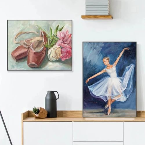 Danseuse de ballet affiche cygne blanc sur toile XBTYKPB 80x110 cm