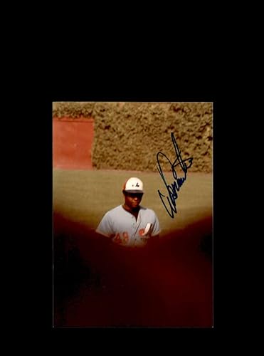 Warren Cromartie Signed Original 1980 4x6 Snaphot Photo Expos At Cubs Wrigley