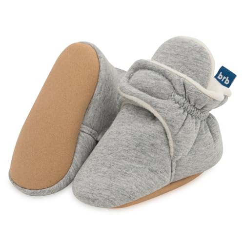 BirdRock Baby Booties - Soft Sole Cotton Bootie for Boys and Girls
