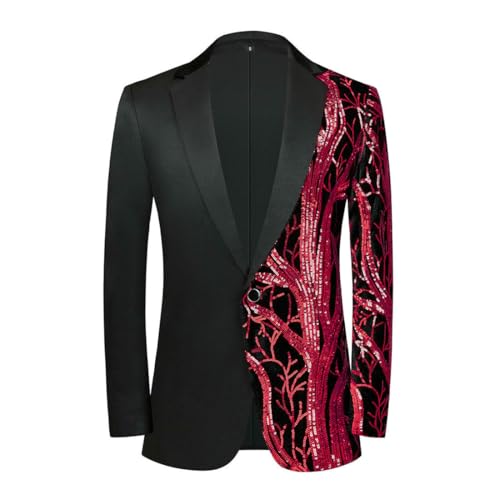 Men's Casual Dance Sequin Blazer4