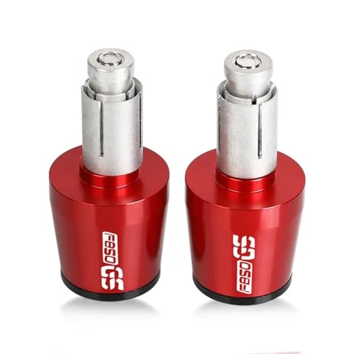 XIAOYANparts Für BMW F850GS F 850 GS Adventure 2018-2021 2022 2023 Motorrad Griff Bar Ends Lenker Griffe Kappe Stecker(Red and Black)