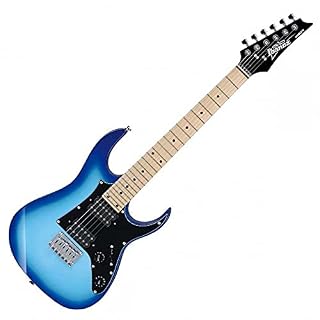 Ibanez GRGM21M-WNS Micro de guitare 3/4 Guitare électrique Blue Burst - Les Beatles, Paul McCartney, John Lennon, RIngo Starr, George Harrison Ibanez GRGM21M-WNS Micro de guitare 3/4 Guitare électrique Blue Burst – Image 2