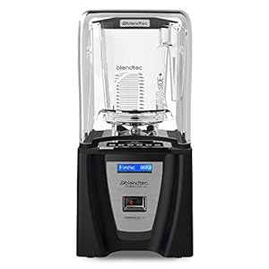 Blendtec Connoisseur 825 Black Food Blender with Sound Enclosure and 2 WildSide+ Jars, 42 Preprogrammed Cycles, 2750 mL Capacity