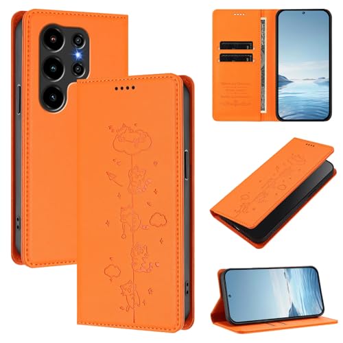�X�}�z�P�[�X �Ή��@�� for Blackview Wave 10 �X�}�z�P�[�X�y�J�[�h�z���_�[�E�E�H���b�g�E�}�O�l�b�g�o�b�N���E�t���b�v�E�X�^���h�@�\�t���zOrange