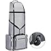 Xnihocha High-Grade Oxford Golf Travel Bag with Smooth Wheels, Padded Golf Club Cover for Safe Air Travel Gray One Size