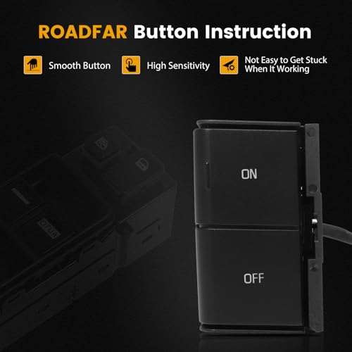 ROADFAR Front Cruise Control Switch Fits 2004-2009 for Ford for F-150 2004-2008 for Ford for F-250 350 450 Super Duty 2006-2008 for Lincoln Mark LT 4L3Z9C888AAJ 4L3Z9C888AAC