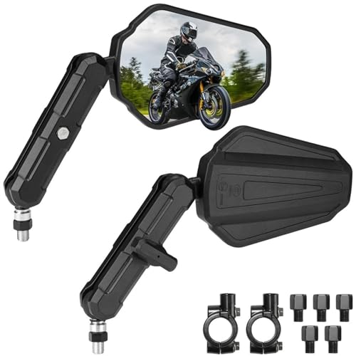 Rétroviseurs de moto universels M8 M10 pliables et réglables à 360°