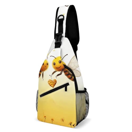 Bee Love Honey �`�F�X�g�o�b�O �t�@�b�V���� ���j�Z�b�N�X �N���X�{�f�B�o�b�O �g���X�g���b�v�t�� �▭�ȃX���[���X�����O�o�b�O ��� �J�W���A�� �X�����O�o�b�N�p�b�N ���s ���[�N�A�E�g �n�C�L���O ����g�p
