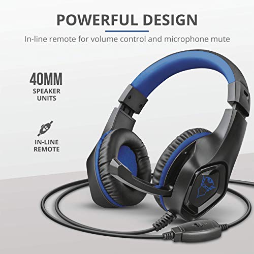 Trust-Gaming-Cascos-PS4-PS5-GXT-404B-Rana-Auriculares-Gamer-con-Microfono-Plegable-y-Corto-y-Diadema-Ajustable-Cable-de-2-m-para-Playstation-4-5-Azul