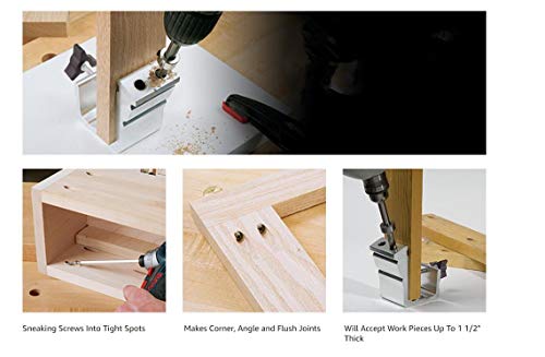Linekong 25 Pcs 850 Heavy Duty All-In-One Aluminum Pocket Hole Jig Kit Woodworking Inclined Hole Positioner for Woodworking Angle Drilling Holes Carpenters Woodwork Guides Joint Carpentry Locator