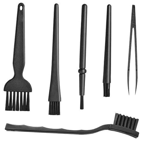 OSALADI Circuit Board Brush Set 6pcs Anti-Static Keyboard Cleaning Brush Kit Tweezers for Car and More
