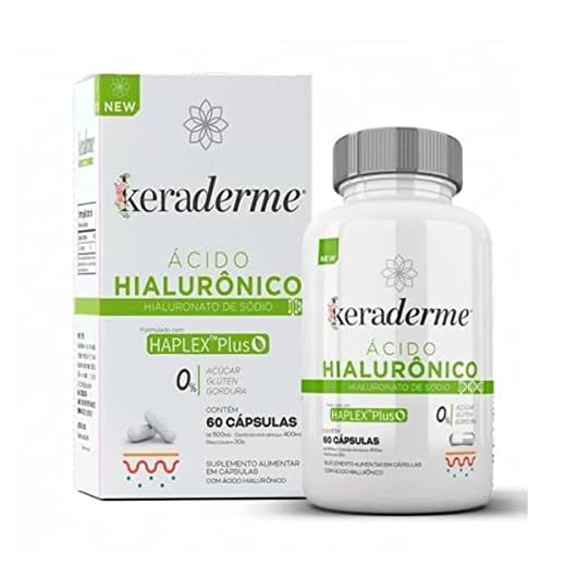 Keraderme Ácido Hialurônico Haplex Plus 60 Cápsulas, Nutrends