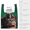 Monkey Laughing Chimpanzee Funny Reusable Grocery Bag Lightweight Heavy Duty Tote Shopping Bags #4