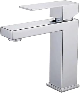 Soft Collection Venice Chrome Bathroom Tap - Sleek Bathroom Mixer Tap, Premium Stainless Steel Bathroom Sink Tap, Modern Luxury Design Basin Tap for Bathroom (Chrome)