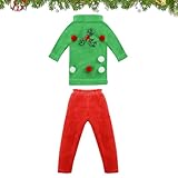 Accessori per Bambole Elfo Natale, Accessori per Elfo di Natale, Vestiti per Bambole Elfo di Natale, Accessori elfo di Natale, per Decorazione della casa delle Bambole