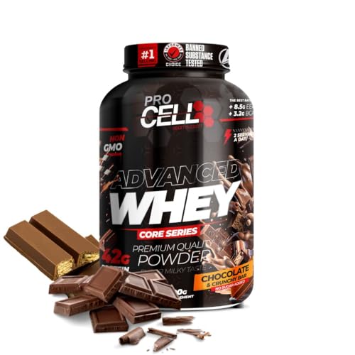 WheyCore | Proteinas Whey (2kg) Sabor Chocolate, Zero Azúcar, 21g de Proteina, 66 Servicios - Whey Protein - Concentrado y Aislado de Suero - Proteinas para Masa Muscular en Polvo para Batidos