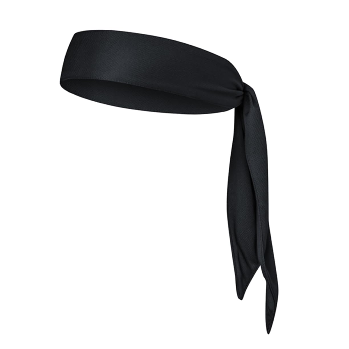 Diadema Deportiva de Lazo Negra en Poliéster para Yoga y Karate