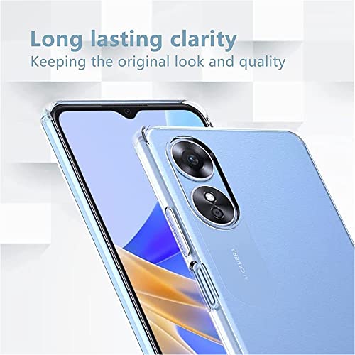 Image of WOW IMAGINE Crystal Clear Transparent Back Case Cover for Oppo A78 5G | Full Device & Camera Protection Shockproof TPU | Flexible Silicone Back Cover Case - Transparent