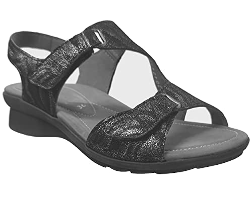 Mephisto Donna Paris Pelle Black Sandali 38 EU