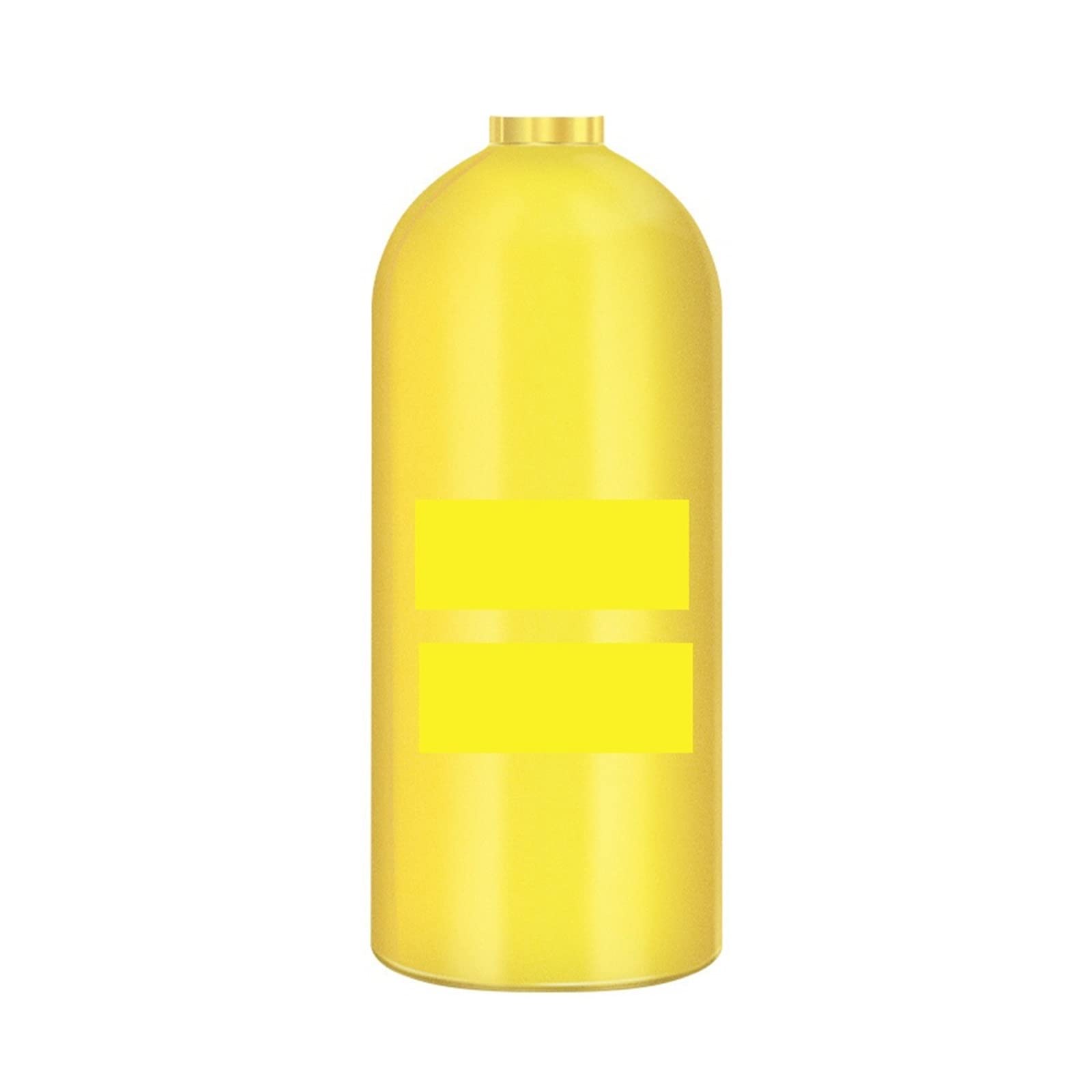Portable Dive Cylinder, 3 Liters Diving Snorkeling Equipment Respirator Fish Gill Oxygen Cylinder Spare(3L Cylinder (Yellow))