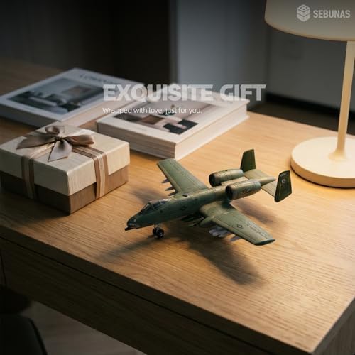 SEBUNAS 1:72 Scale A-10 Thunderbolt II Warthog Highly Detailed Plastic Assembly Model Kit Accurate Reproduction with Paint Scheme Collector's Choice Gift for Adults and Kids(43PCS) - 4