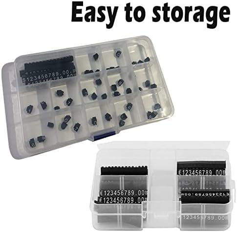 ybaymy Price Display Cube 30 Sets Adjustable Price Tag Mini Price Cubes Tags Dollar Jewellery Retail Price Blocks Kits Display Stand Label for Jewelry Necklace Ring Watch (510 Cubes)