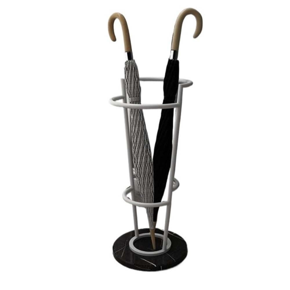 Porte-parapluie en métal blanc moderne, seau de rangement pour grand hall