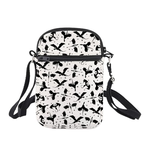 BNQL 4th Wing Crossbody Bag Dragon Rider Gifts Crossbody Purse 4th Wing Gifts Book Lover Gifts Fw Merch Fantasy Reader Gifts3