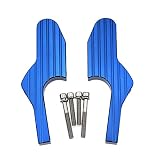 Juego Estriberas para Vespa para GT para GTS para GTV 60 125 300ie Extensiones Clavija Pie Pasajero Motocicleta Reposapiés Estriberas Extendidas Reposapiés De Motocicleta(Blue)