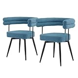 TESSUTO SOFT TEDDY PER UN ELEVATO COMFORT DI SEDUTA - Il rivestimento in tessuto teddy di alta qualità colpisce per la sua superficie particolarmente morbida e soffice e garantisce un'esperienza di seduta accogliente. Il tessuto di rivestimento resistente è durevole, facile da curare e ideale per l'uso quotidiano. La moderna struttura in tessuto conferisce alle sedie imbottite un aspetto elegante e accogliente.
