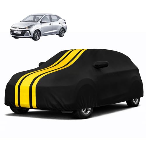 Image of Autofy Car Cover Waterproof CARIZMA for Hyundai Aura [Year 2020 Onwards] - Aura Car Cover Dust & UV Protection Aura Car Body Cover with Mirror Pocket Soft Cotton Lining