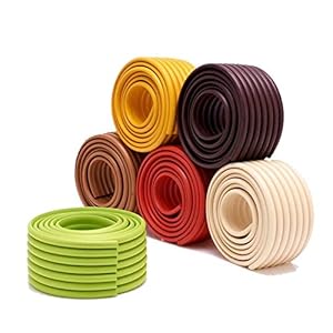 M2cbridge Multifunctional Edge and Corner Guard Coverage Baby Safety Bumper DIY 6.5 Ft (Black)