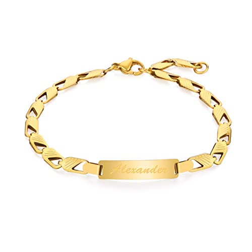 Tina&Co Personalized Baby Name Bracelet Customized 18K Gold Plated For Newborn To Children Girl Boy Birthday Baby Shower Gift Personalized Gift 2313B thumb #1