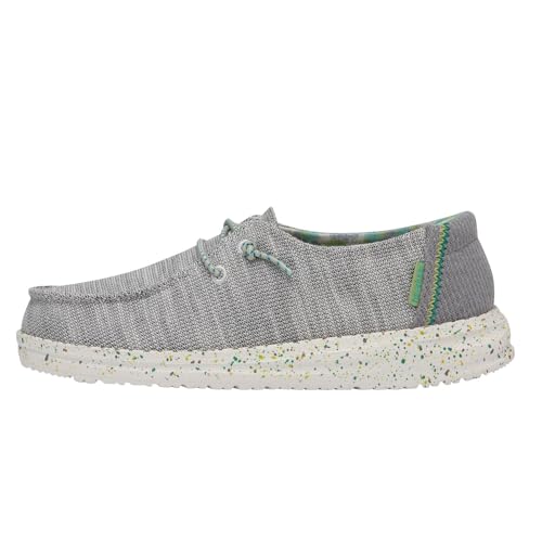 Image of HEYDUDE Girl's Wendy Youth Stretch Multi Colors | Girl's Shoes | Girl's Lace Up Loafers | Comfortable & Light-Weight