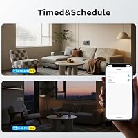 BSEEDLIFE Normal Steckdose mit Smart Wifi Lichtschalter, 3 Fach Intelligente Touch Schalter Kompatibel mit Alexa und Google Home, Wandschalter für Smart Home Lichtschalter Grau（86 * 157mm） – Ansicht 7