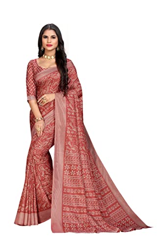 Image of Vimla Women's Kanjivaram Silk Uniform Saree and Unstitched Blouse Piece | Office School Uniform Saree For Women | Sari for Women