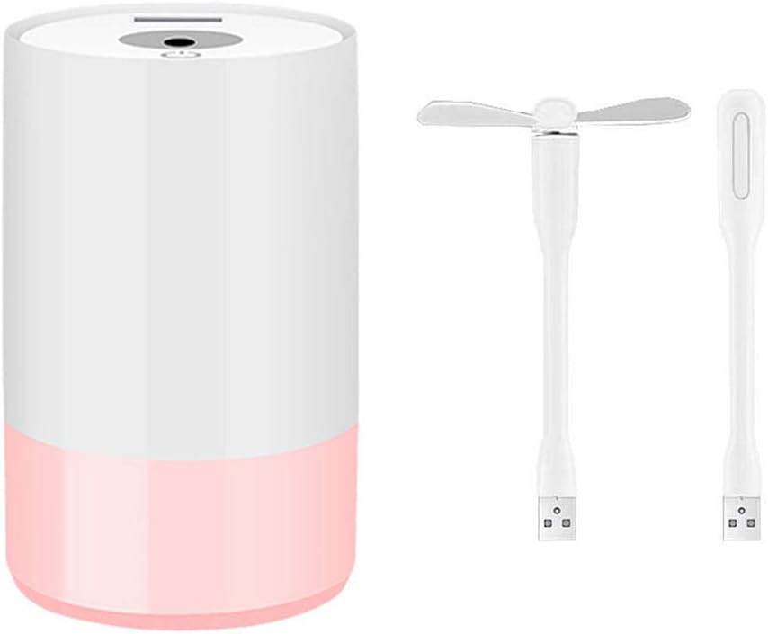 NP 320ML 3 In1 Mini Macaron Cups Aroma Humidifier Essential Oil Diffuser Colorful Night Lamp with Fan (Color : Grey)