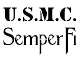 USMC SEMPER FI Marine Corps Military 8.5' x 11' Stencil 20 Mil Plastic Sheet NEW S332