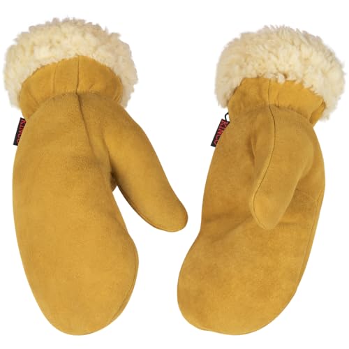 Kinco 1929PL-XS Lined Suede Deerskin Mitt Extra Small