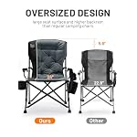 TIMBER RIDGE Padded Oversized Folding Camping Chair, 500lbs - Image 5