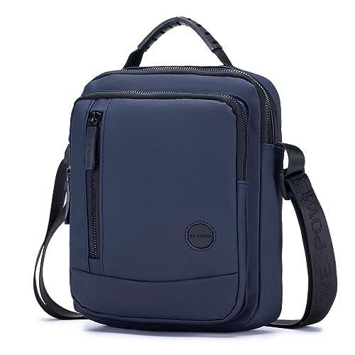 SPAHER Sac Bandoulière Homme Petit, Imperméable Nylon Sacoche Homme Bandouliere Bleu Petit Besace...