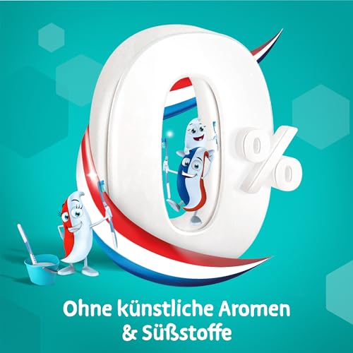 Odol-med3 Juniorzahn Zahnpasta, Zahncreme für Kinder ab 6 Jahren zum Schutz von Milchzähnen und bleibenden Zähnen, 75ml